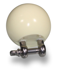 Chew ball 55mm w/shackle SST for piglets